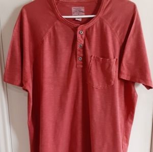 Lucky Brand 3 Button SS Pocket Cotton Henley
